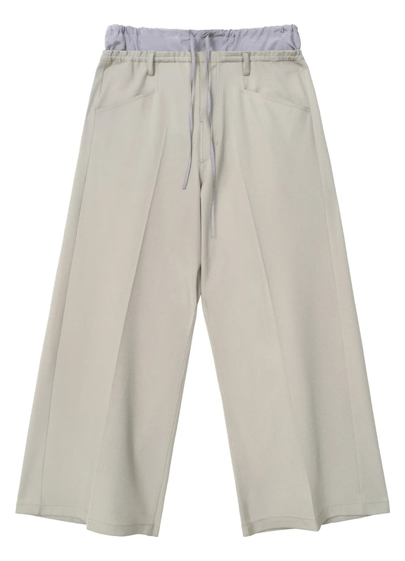 Light Splicing Wide-leg Pants