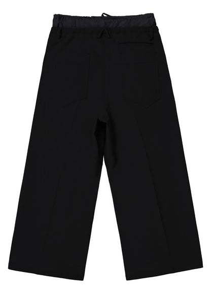 Light Splicing Wide-leg Pants