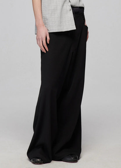 Light Splicing Wide-leg Pants