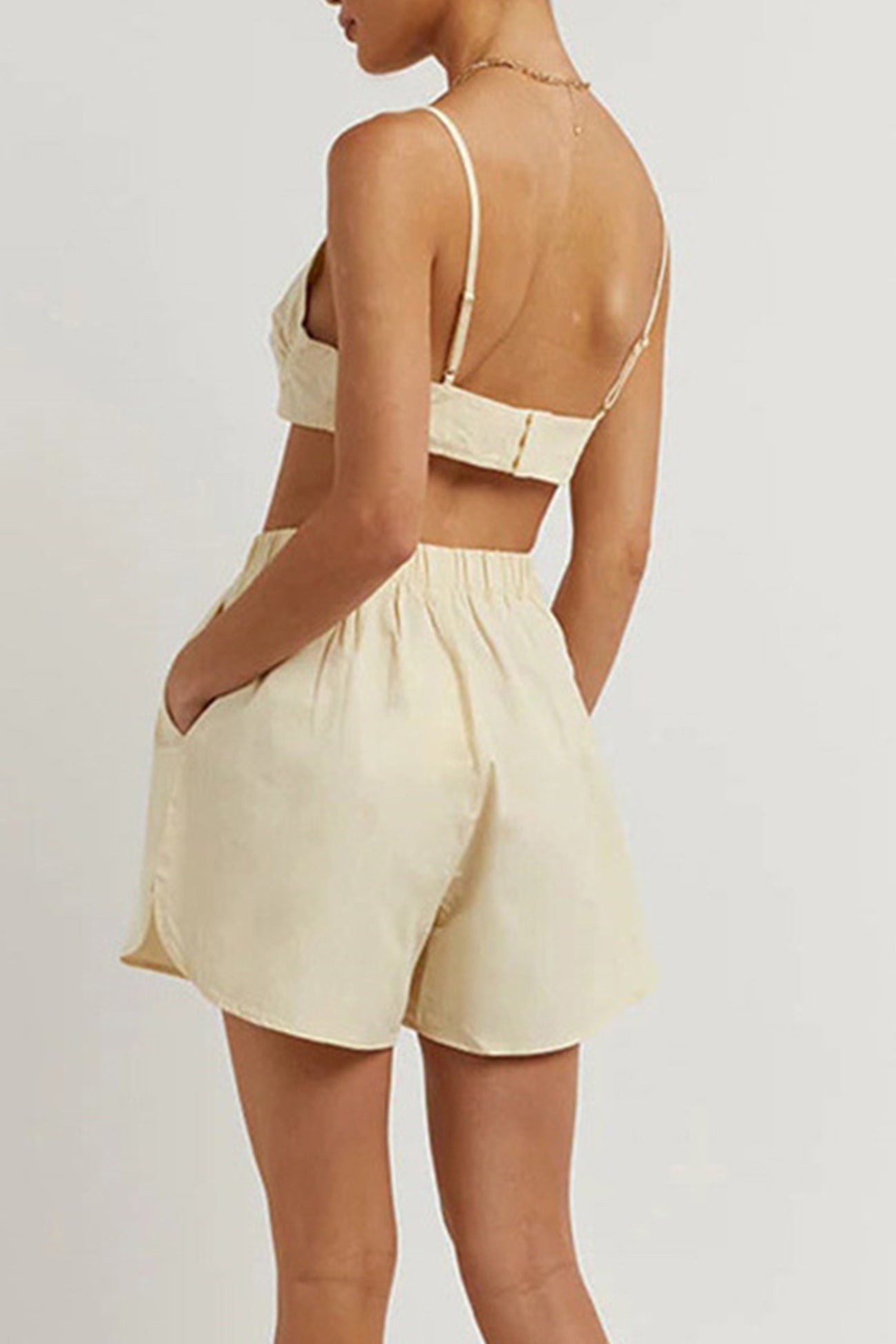 Long Sleeve Shirt Vest Three-piece Shorts Set