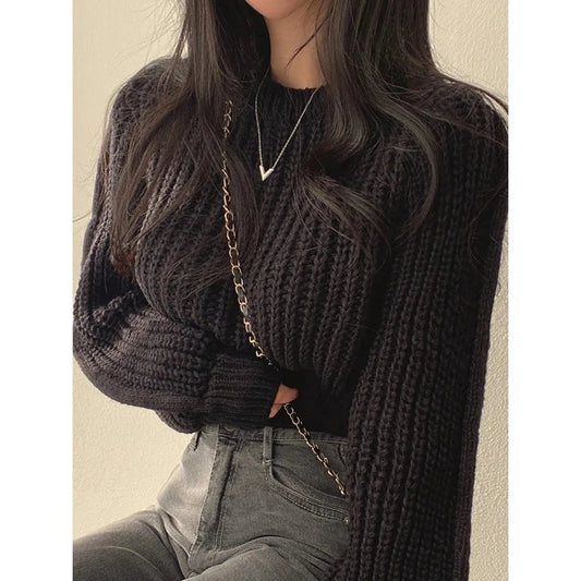Loose Lantern Long Autumn Warm Sweater