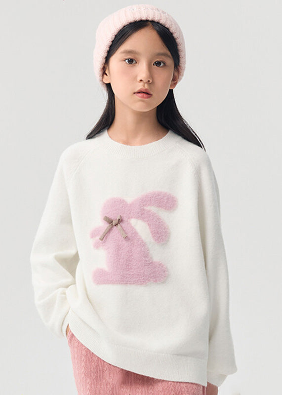 Pink Animal Print Cotton Knit Sweater Spring Tp033