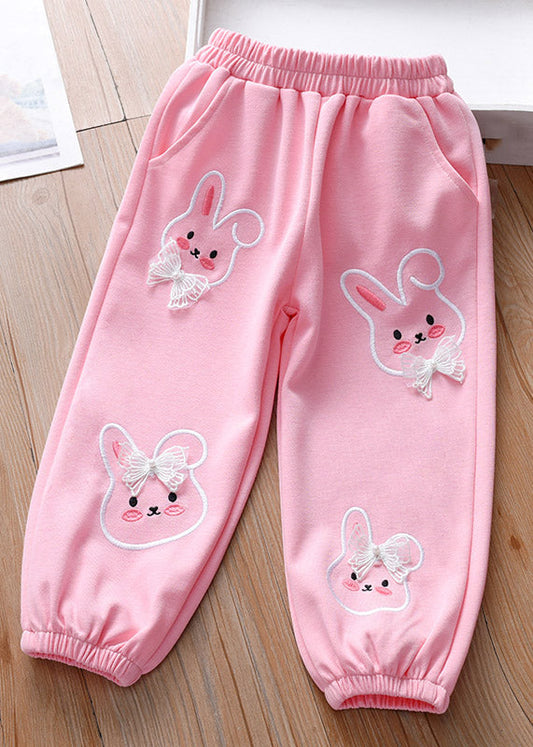 Pink Animal Print Beam Pants Tv020