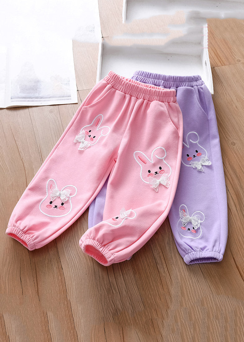 Pink Animal Print Beam Pants Tv020