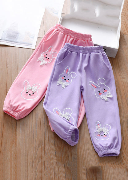 Pink Animal Print Beam Pants Tv020