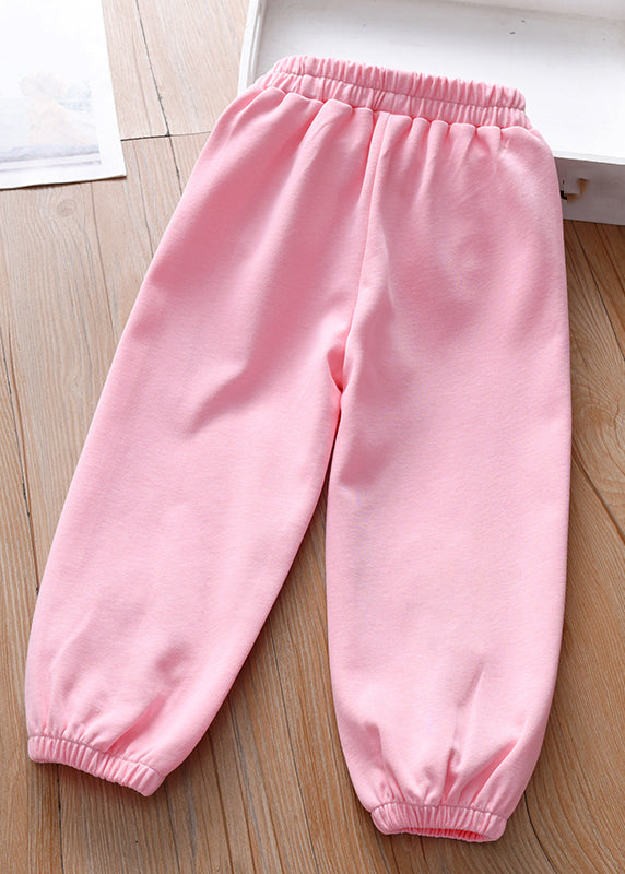 Pink Animal Print Beam Pants Tv020