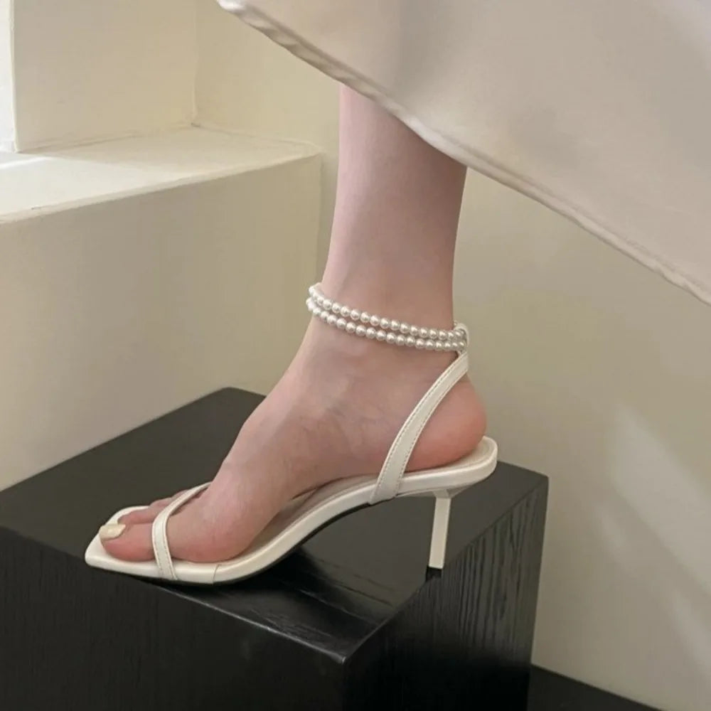 Summer High-heeled Comfort Leather Suit Female Beige Shoes Low Heel Pumps