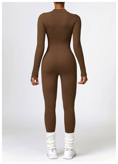 Serena - Zip Up Jumpsuit Long Sleeve