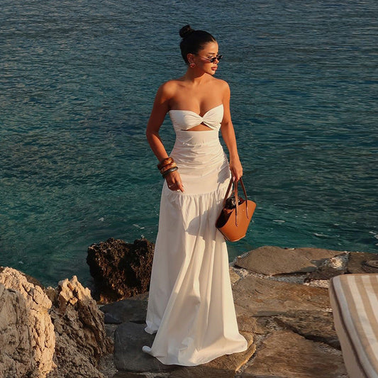 Linda | Breasted Hollowed Maxi Dress