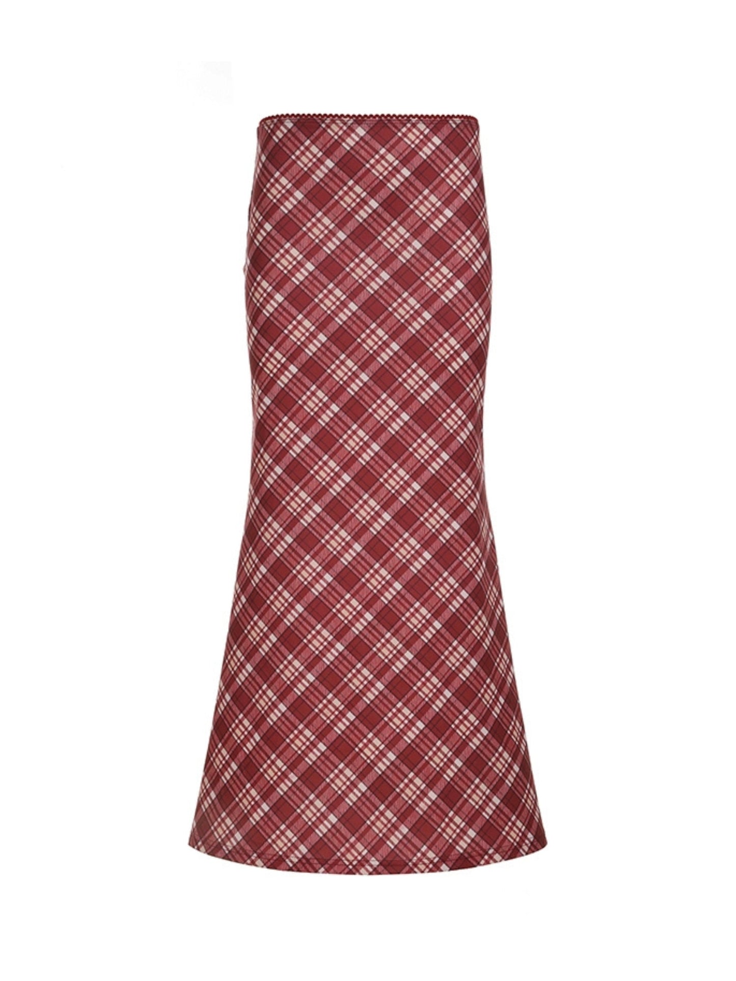 Mariah Low Waist Plaid Skirt