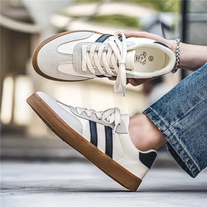 Retro German Training Shoes Lace-up Lightweight Comfortable Sports Flat Shoes Skateboard Running Shoes