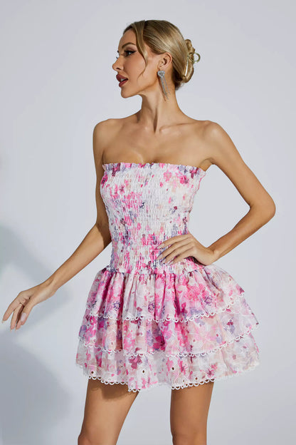 Mercy Ruched Mini Dress