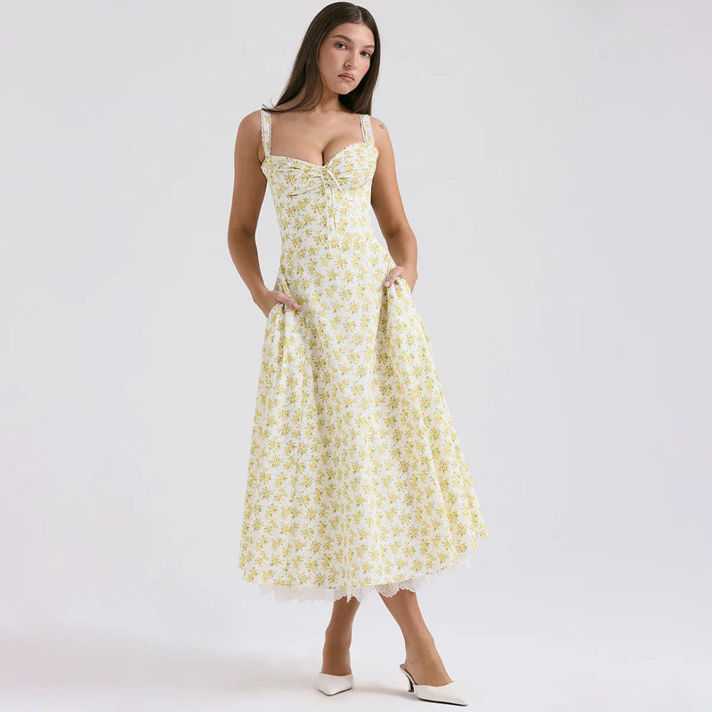Print Summer Midi Dress