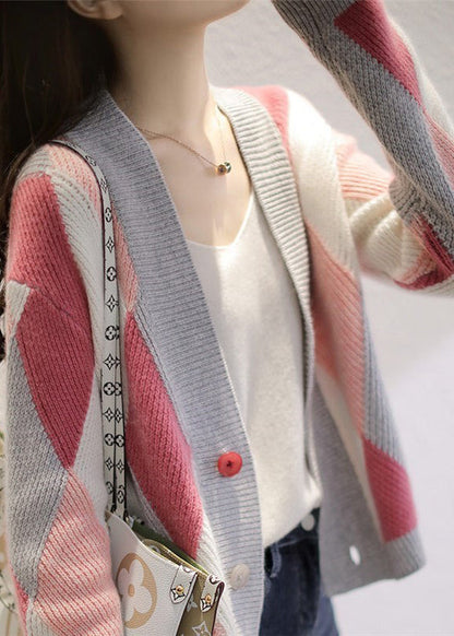Modern Green Oversized Warm Knit Cardigans Spring Oo011