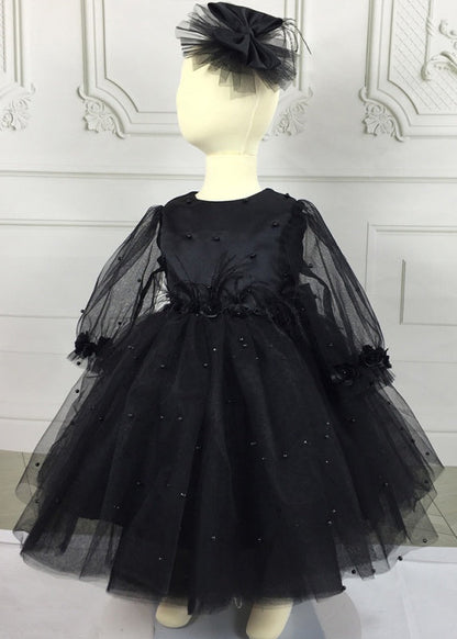 Modern Pink Patchwork Nail Bead Tulle Maxi Dress Fall Yg023
