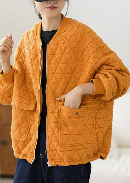 Pockets Patchwork Fleece Coat Fall