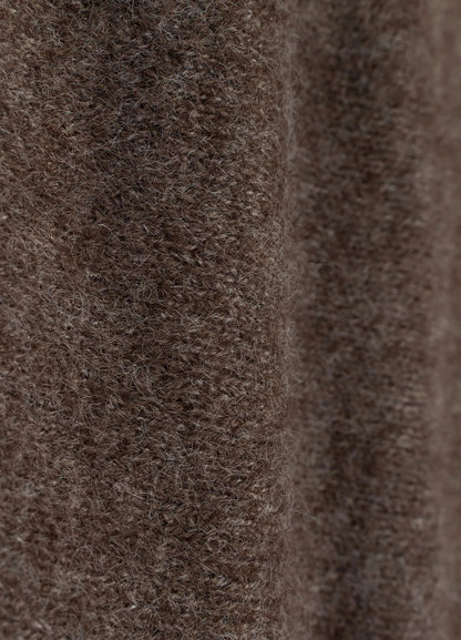 Hooded Button Mohair Cardigan