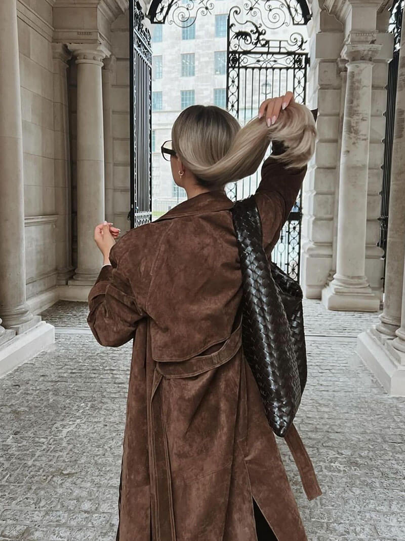 Molly Suéde Trenchcoat