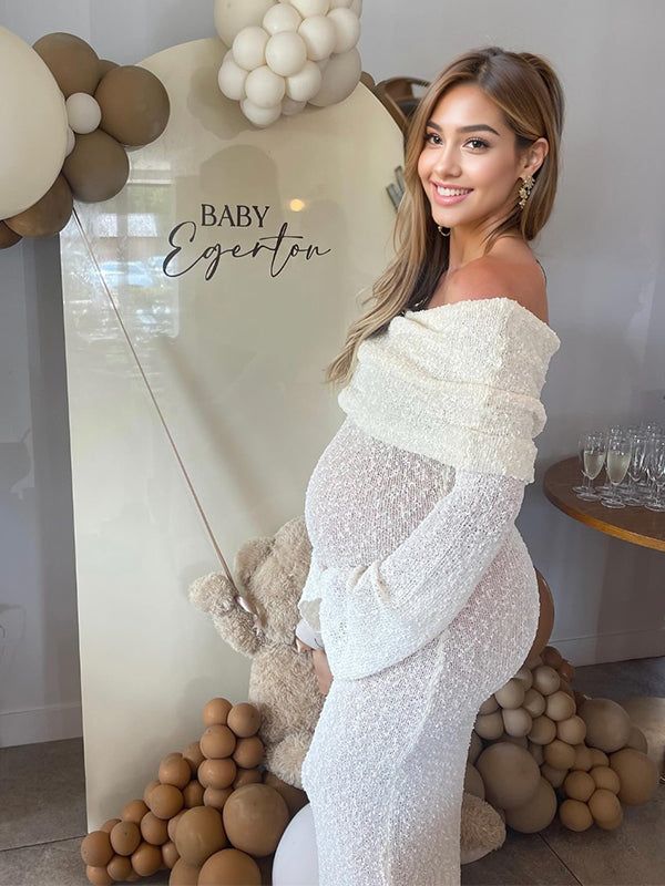 Nayara | Maternity Off Shoulder Maxi Dress