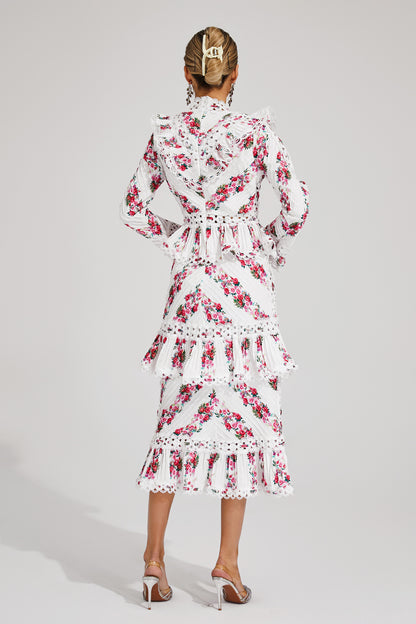 Morse Pink Midi Dress