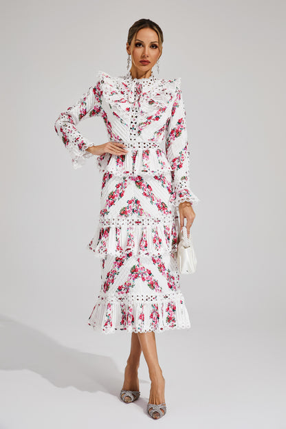 Morse Pink Midi Dress