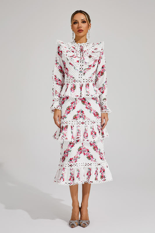 Morse Pink Midi Dress