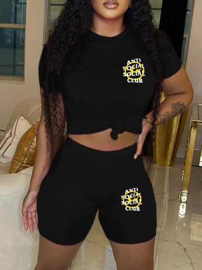 Anti Social Social Club Letter Print T-shirt Ar5013