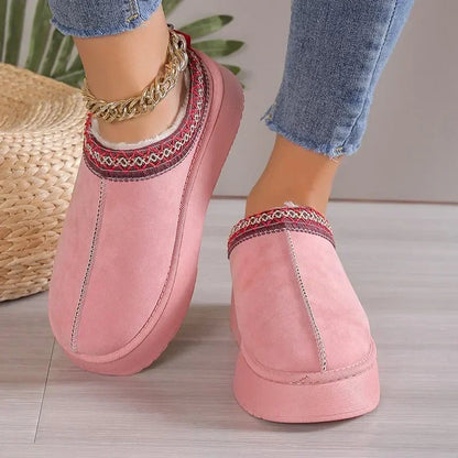 New Ankle Flats Platform Snow Boots Suede Plush Warm Winter New Thick Shoes Chelsea Boots 43