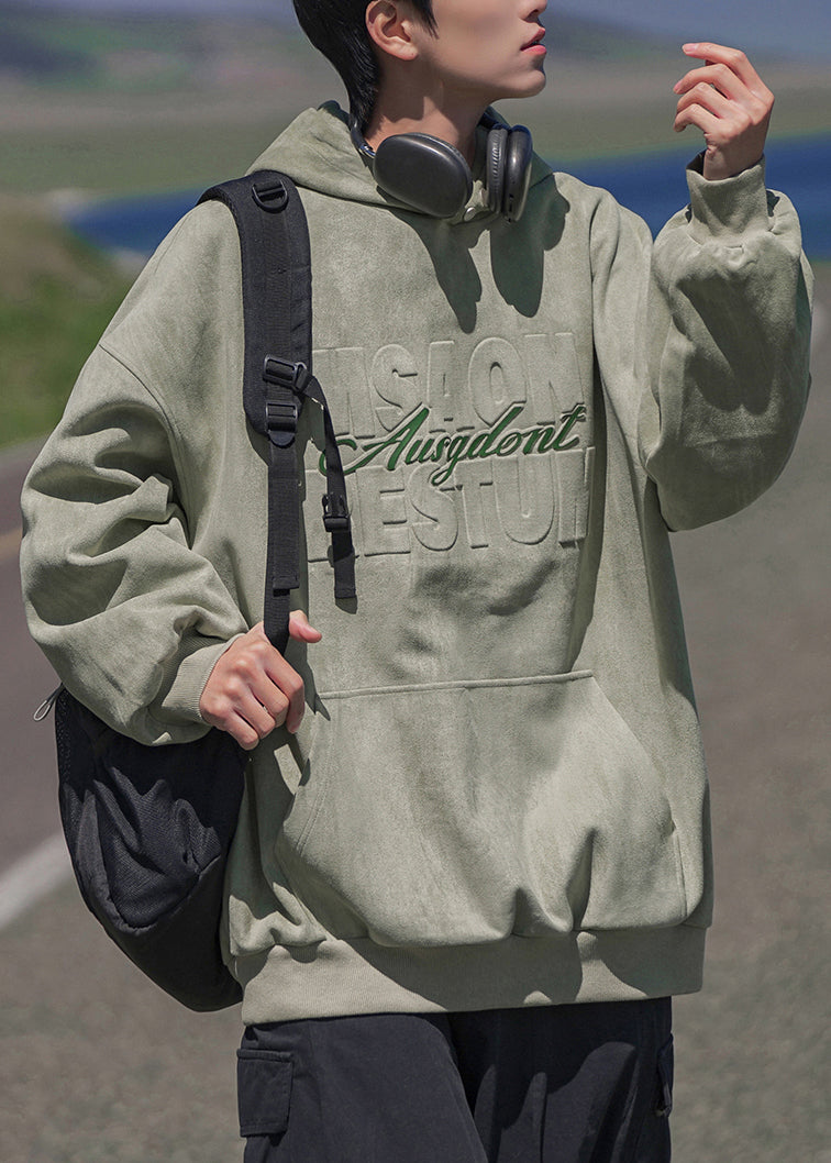 New Apricot Hooded Pockets Cotton Sweatshirts Spring Yq033