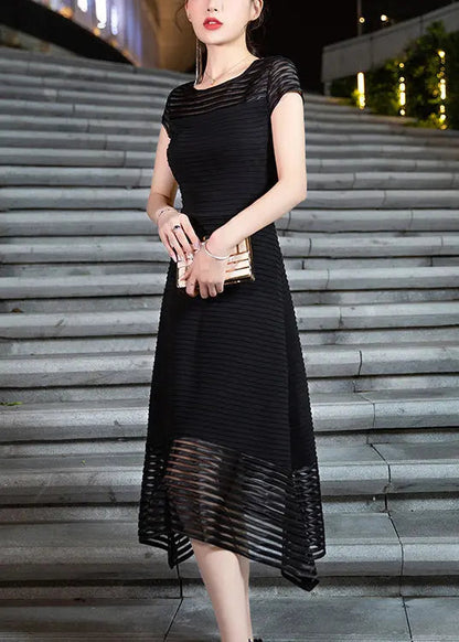 Wrinkled Cotton Long Dress Summer