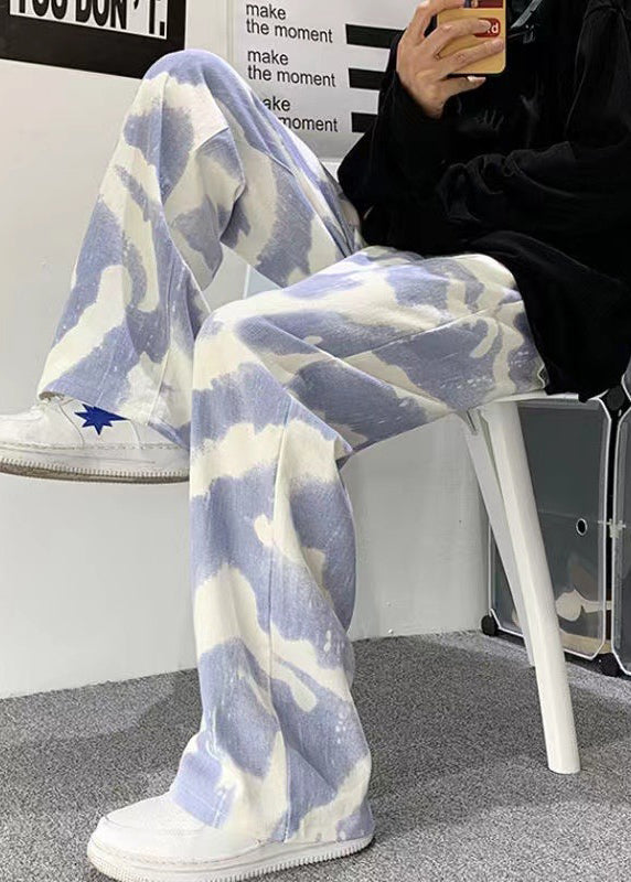 Black Oversized Clothing Dye New Pants Cotton Tie