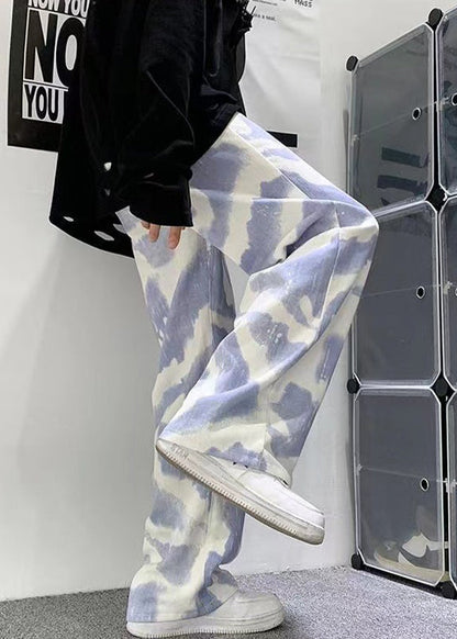 Black Oversized Clothing Dye New Pants Cotton Tie
