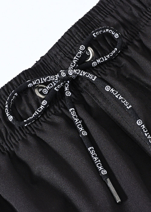 Shorts Up Waist New Elastic Lace Summer Print Black Cotton
