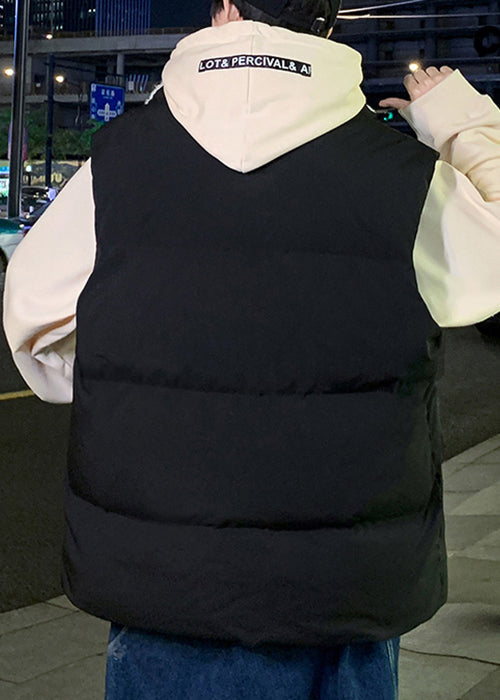 New Black Zip Up Pockets Warm Fleece Waistcoat Winter Eq024