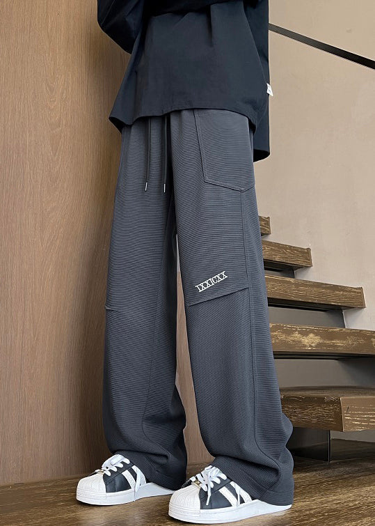 Coffee Pants New Warm Elastic Fleece Waist Pockets Spring