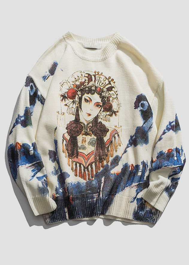 New Coffee Print Cozy Knit Sweaters Winter Wj024