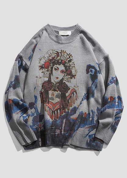 New Coffee Print Cozy Knit Sweaters Winter Wj024