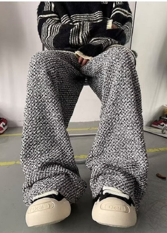 Oversized Pants Grey Spring New Woolen