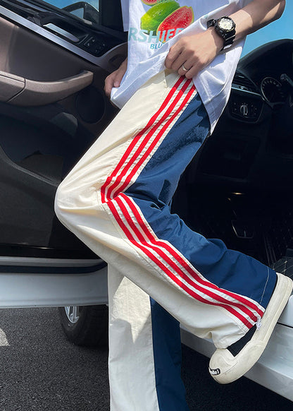 Spring Pants Oversized Khaki Patchwork New Spandex Apparel