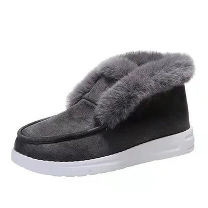 New Comfortable Stylish Slip-on Plush Warm Cozy Ankle Snow Boot