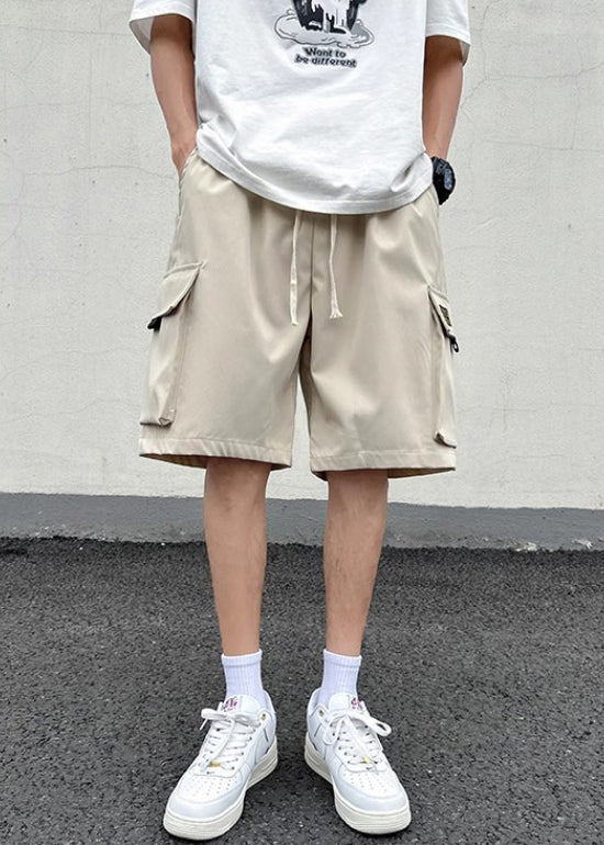 Pockets Khaki New Light Shorts Up Cotton Summer Lace
