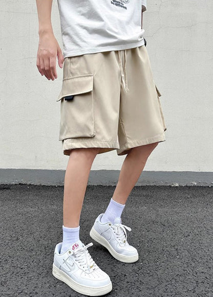 Pockets Khaki New Light Shorts Up Cotton Summer Lace