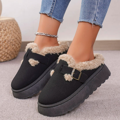 Plush Retro Comfortable Flat Sole Snow Boot