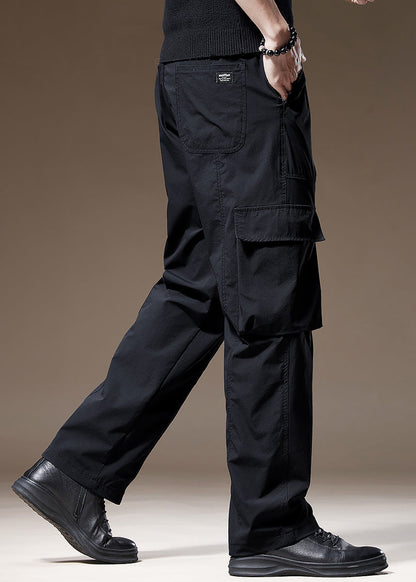 Navy New Pants Pockets Spring Cotton