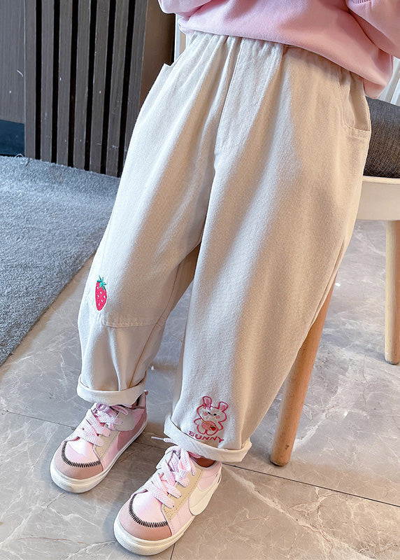 New Pink Patchwork Elastic Waist Harem Pants Tv012