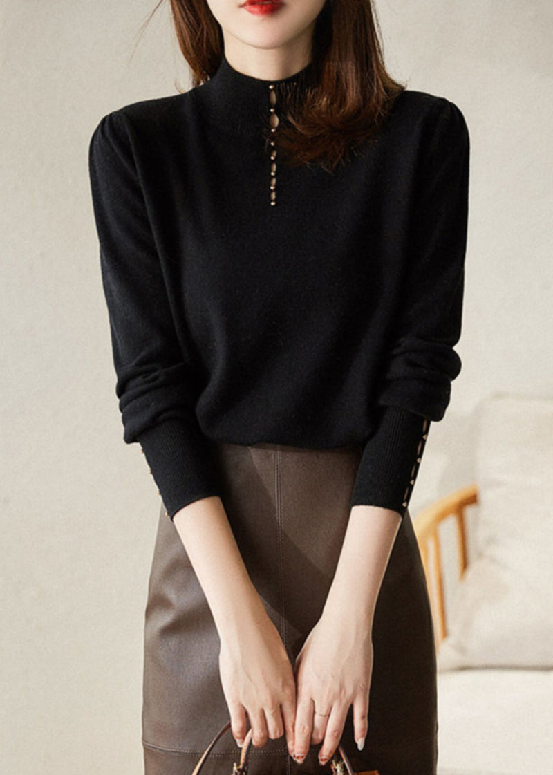 New Red Hollow Out Wool Knit Sweater Spring Tf008