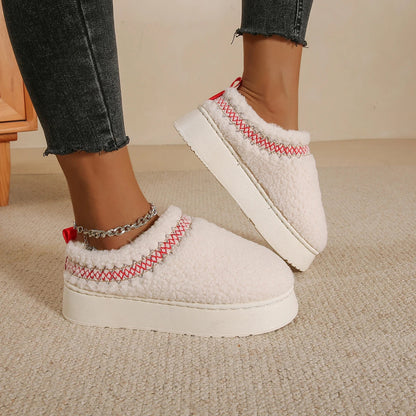 New Furry Plush Warm Stylish Platform Snow Boot