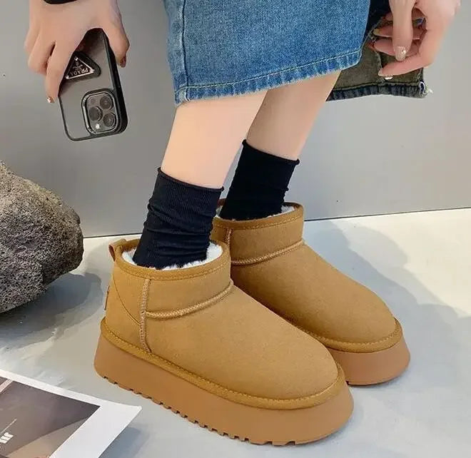 New Stylish Plush Warm Short Comfortable Snow Boot