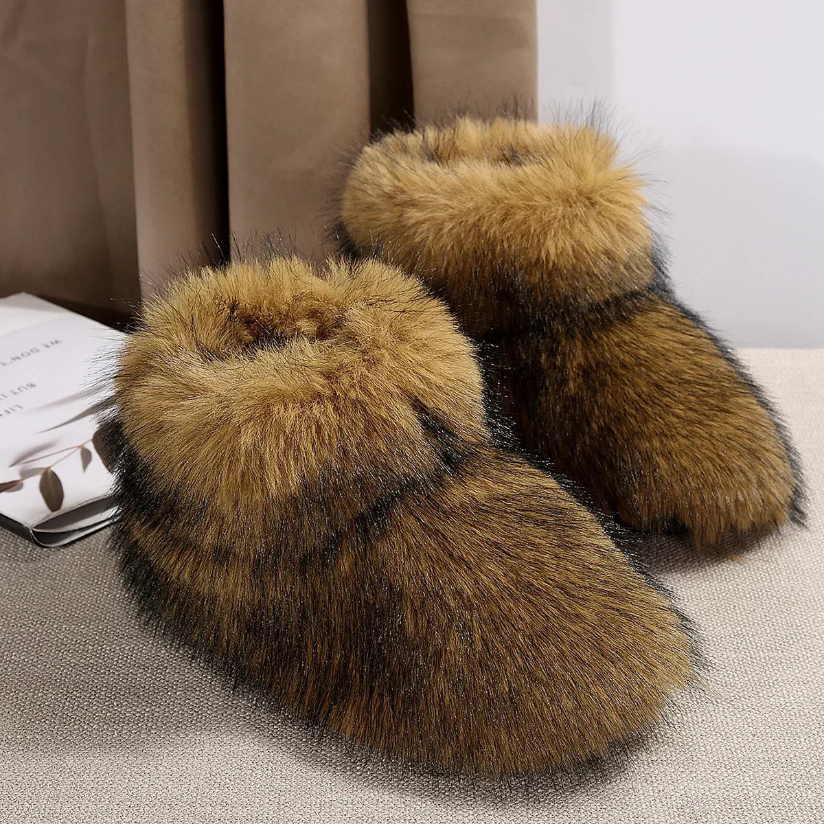 High Over-the-knee Fur Wool-like Plus Velvet Snow Boot