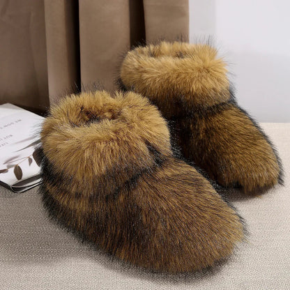 High Over-the-knee Fur Wool-like Plus Velvet Snow Boot